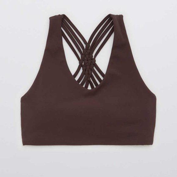 Aerie OFFLINE Real Me Stretch Macrame Sports Bra size medium - Picture 3 of 10